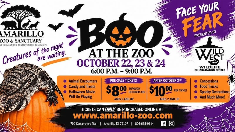 The Amarillo Zoo & Sanctuary’s three-day Halloween event kicks off tonight, and there’s still...