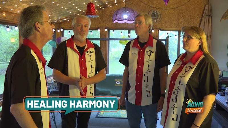 A Stevens Point barbershop quartet called Alternative Medicine continues performing together...