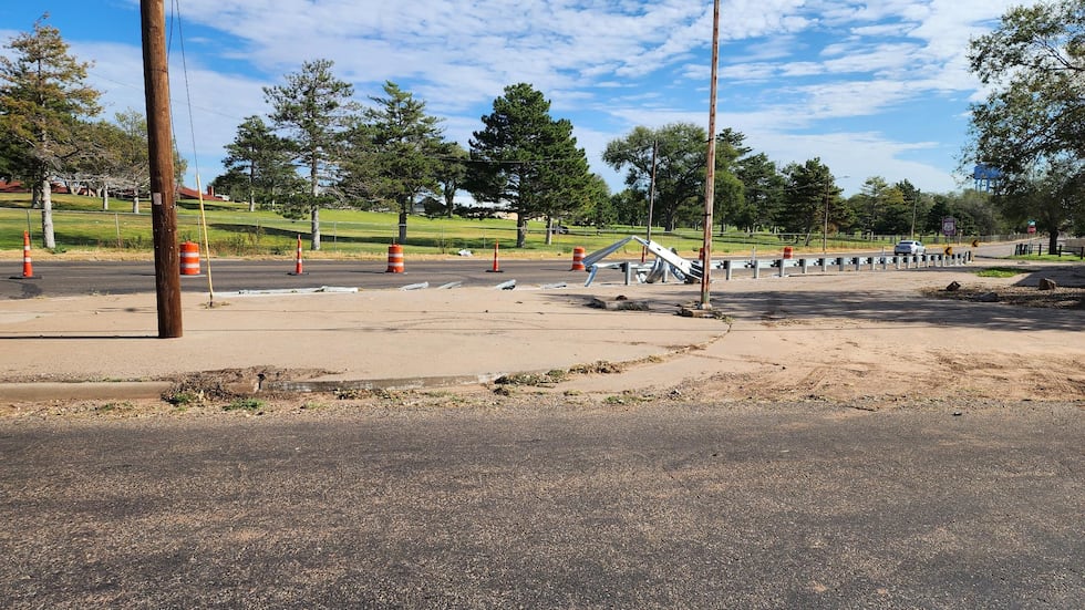 The scene of the wreck the next day with debris cleared. (Source: Larry Thurman)