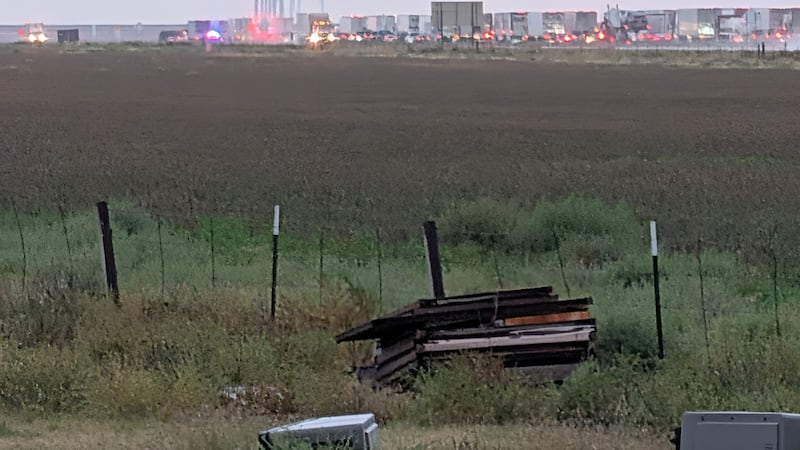 The eastbound lanes of I-40 near Farm-to-Market 1912 are now open following an overturned semi.