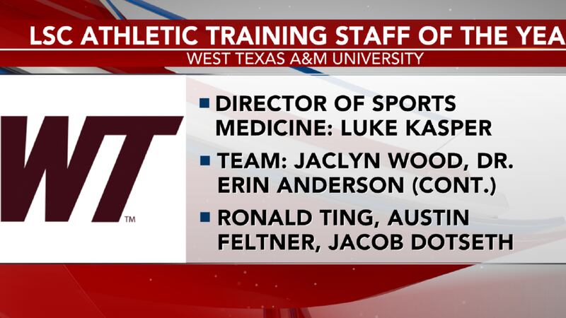 Lsc Training West Texas A&M wins LSC Athletic Training Staff of the Year