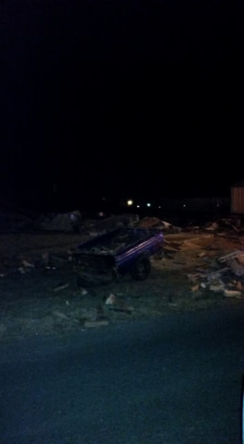 Semi-truck drives through structure, catches fire in Perryton