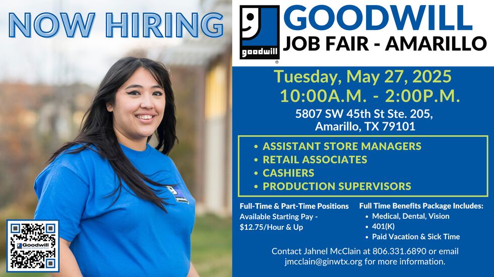 Robin Raney Job seekers encouraged to attend Goodwill Job Fair in Amarillo Tuesday