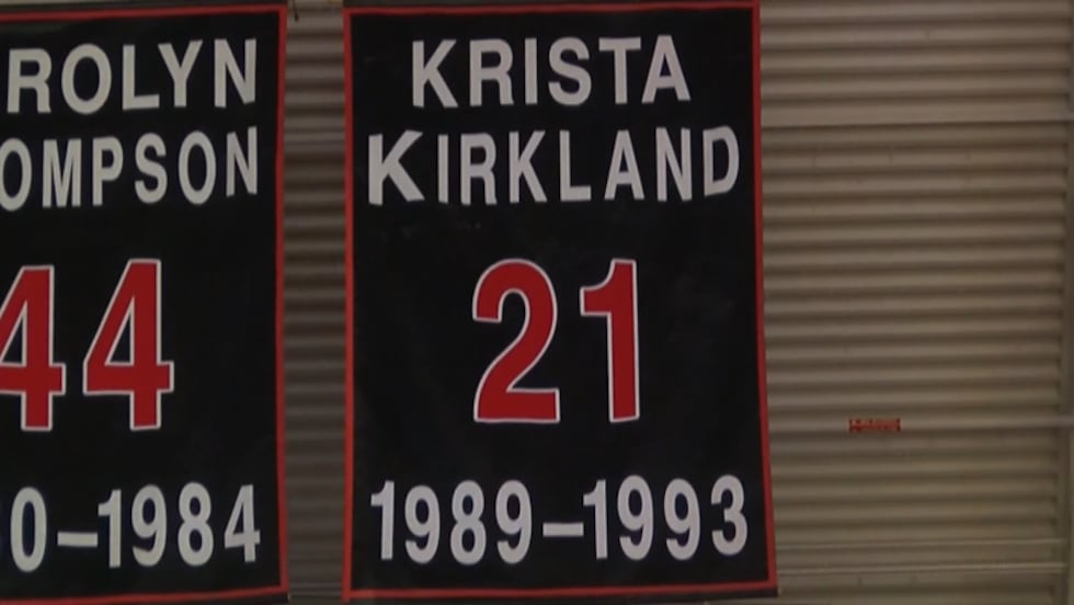 The #21 jersey hangs in the same rafters that Gerlich now coaches under