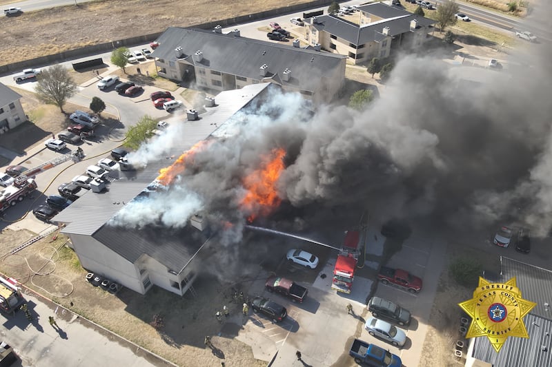 Pictures of the Apache Trace Apartment fire in Guymon (Source: Texas County Sheriff's...