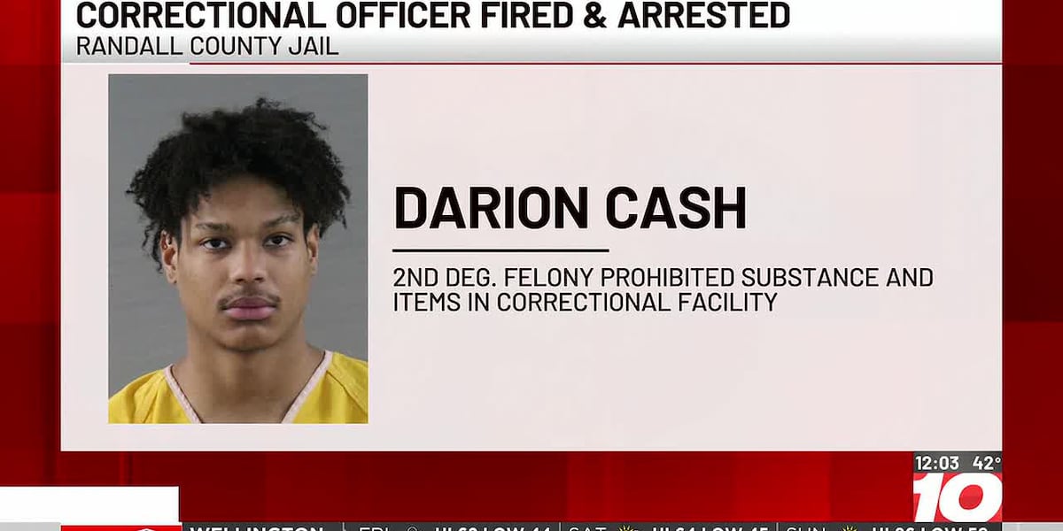 Randall County officials: Correctional officer arrested for having THC vape pen at jail Randall County officials: Correctional officer arrested for having THC vape pen at jail