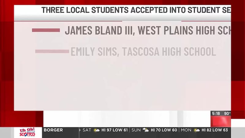 Representative Ronny Jackson announced that nine students from the Texas 13th Congressional...