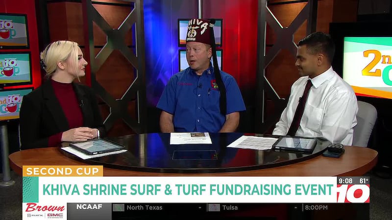 Learning about the Khiva Shrine Surf & Turf fundraising event on 2nd Cup