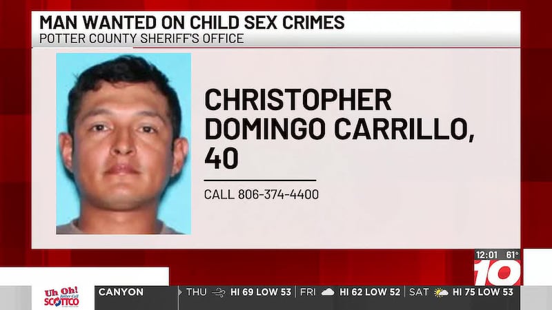 Man wanted in Potter County for multiple child sex crimes