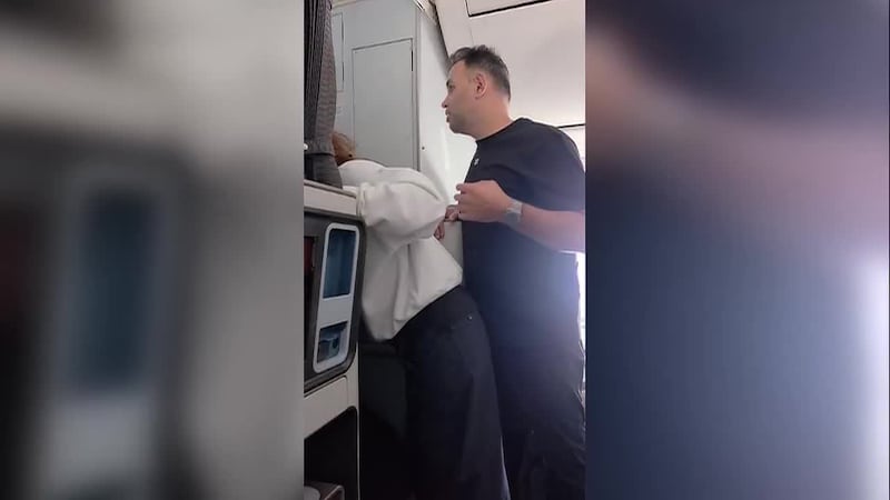 Video obtained by CNN shows the dramatic moments passengers seized control of the Flydubai...