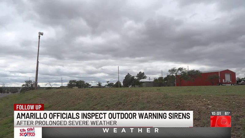 Outdoor warning sirens sound across Amarillo area after two confirmed tornadoes