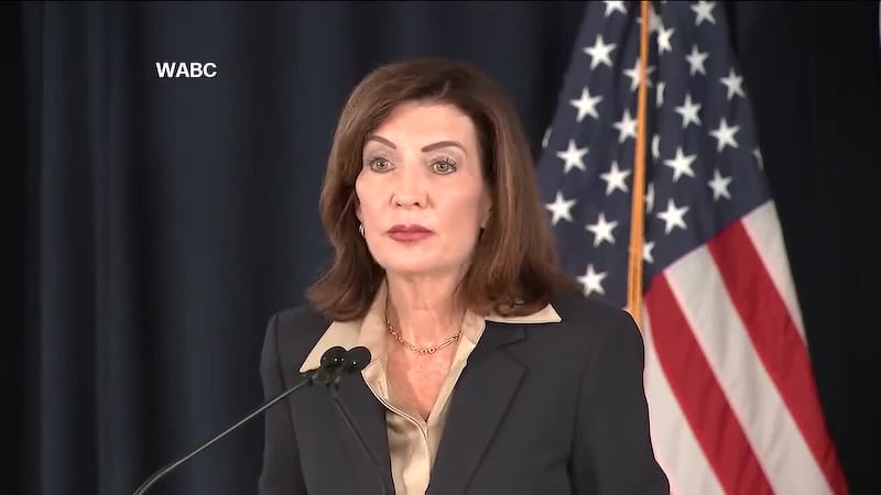New York Governor Kathy Hochul and Attorney General Letitia James provide an update on the...