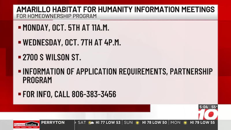 2026 Homeownership applications now open for Amarillo Habitat for Humanity