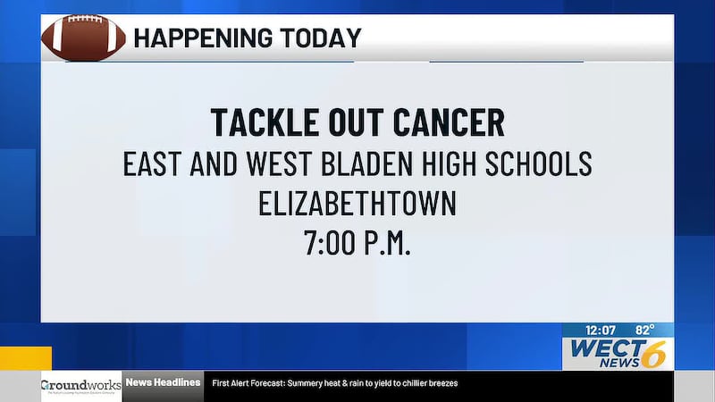 West Bladen High School has rescheduled its ‘Tackle Out Cancer’ event to next week.