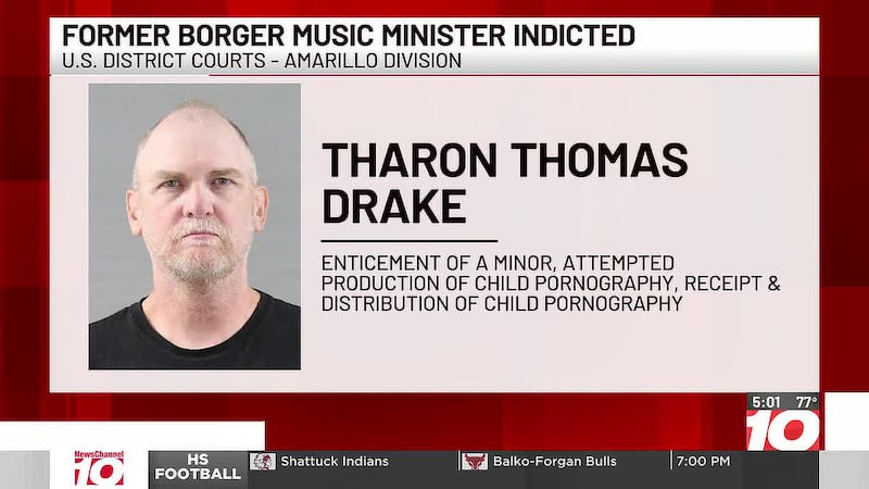 Feds indict former Borger music minister on additional child exploitation charges