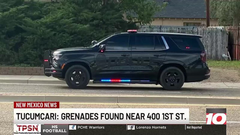 3 grenades recovered from home near 400 South First St. in Tucumcari
