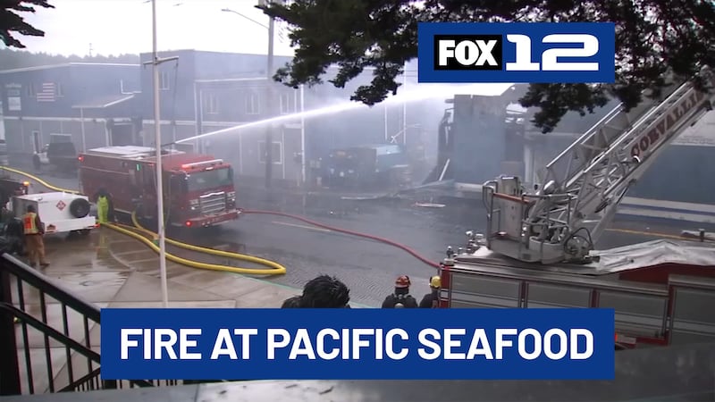 Crews spent most of Sunday battling a large structure fire on the Newport Bayfront that broke...