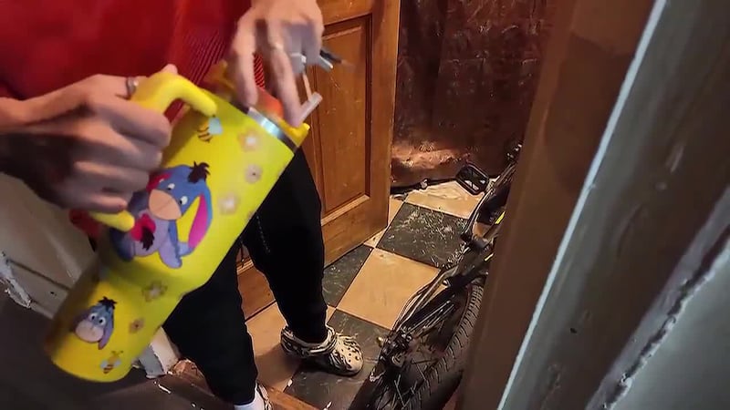 A woman says she used her Winnie the Pooh-themed Stanley cup to fight off three men who tried...