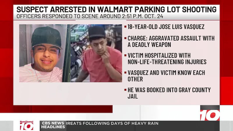 Pampa police arrested an 18-year-old man wanted in connection with Saturday’s shooting in the...
